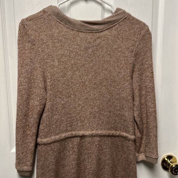 Anthropologie Saturday Sunday crows neck waist tie sweater dress size M - Picture 5 of 8